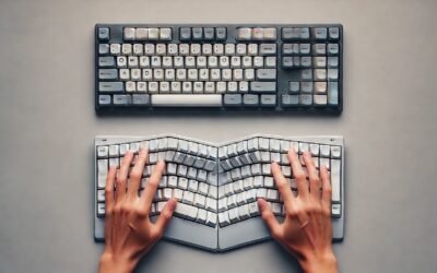 Teclado ergonomico va estándar