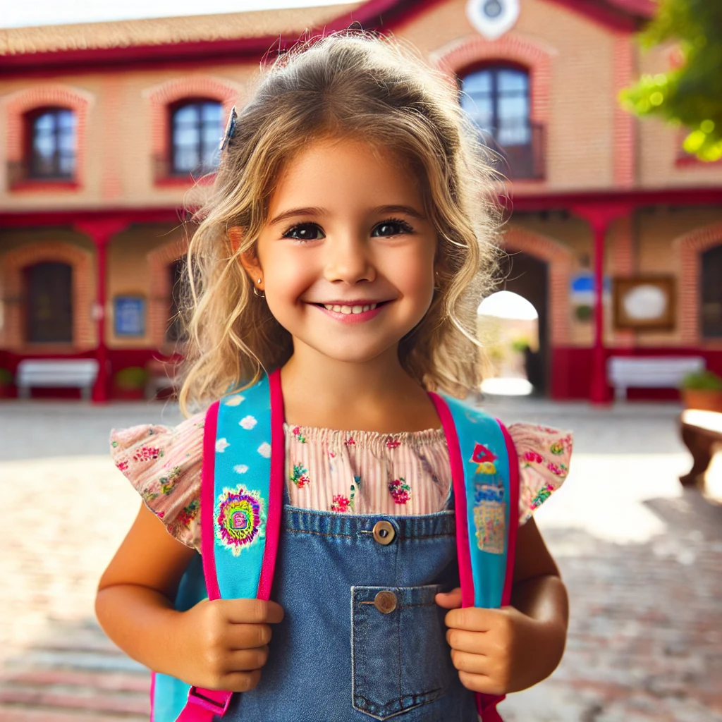 Niña en colegio